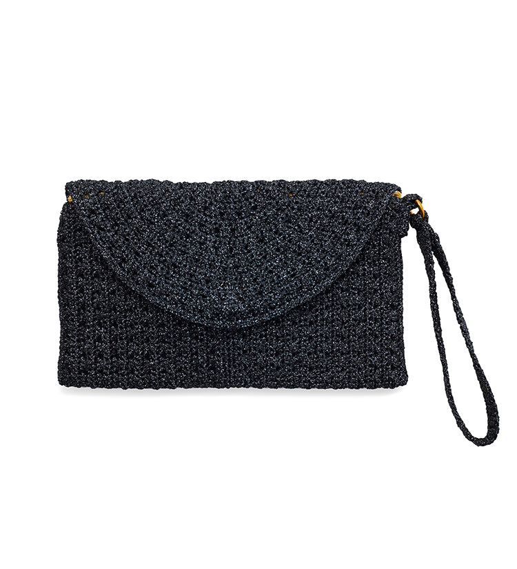 Old Navy Black Purse Bag Crochet Small Size Sturdy | eBay
